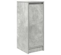 vidaXL Zapatero Gris Hormigón 29,5x34x76 cm Madera de ingeniería