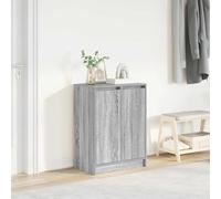 vidaXL Zapatero gris Sonoma 57x34x76 cm madera de ingeniería