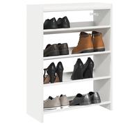 vidaXL Zapatero madera contrachapada blanco 60x25x81 cm