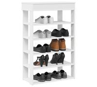 vidaXL Zapatero madera contrachapada blanco 60x30x98 cm