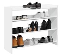 vidaXL Zapatero madera contrachapada blanco 80x25x62 cm