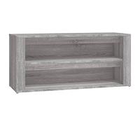 vidaXL Zapatero Madera contrachapada Gris Sonoma 100x35x45 cm