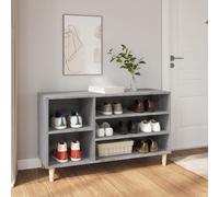 vidaXL Zapatero madera contrachapada gris Sonoma 102x36x60 cm