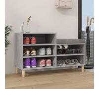 vidaXL Zapatero madera contrachapada gris Sonoma 102x36x60 cm