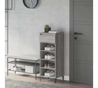 vidaXL Zapatero madera contrachapada gris Sonoma 40x36x105 cm