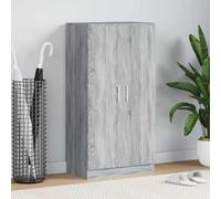 vidaXL Zapatero madera contrachapada gris Sonoma 55x35x108 cm