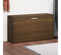 vidaXL Zapatero madera contrachapada marrón roble 80x24x45 cm