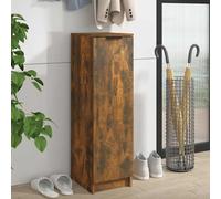 vidaXL Zapatero madera contrachapada roble ahumado 30x35x100 cm