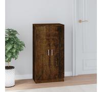 vidaXL Zapatero madera contrachapada roble ahumado 55x35x108 cm