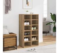 vidaXL Zapatero madera contrachapada roble artisan