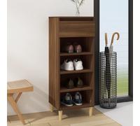 vidaXL Zapatero madera contrachapada roble marrón 40x36x105 cm