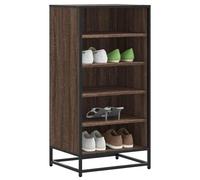 vidaXL Zapatero madera contrachapada roble marrón 48x38x97,5 cm