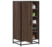 vidaXL Zapatero Madera contrachapada Roble marrón 48x38x97,5 cm, Zapatero, Estante para Zapatos, Armario para Zapatos, Zapatero