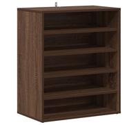 vidaXL Zapatero Madera contrachapada Roble marrón 60x35x70 cm