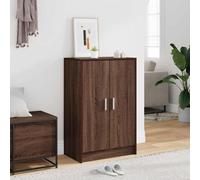 vidaXL Zapatero madera contrachapada roble marrón 60x35x92 cm