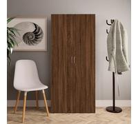 vidaXL Zapatero madera contrachapada roble marrón 80x35,5x180cm