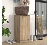vidaXL Mueble Zapatero Armario Gabinete Estantería Almacenaje Mueble Sala Almacenamiento Cajones Madera Contrachapada Roble Sonoma