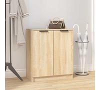 vidaXL Zapatero madera contrachapada roble sonoma 59x35x70 cm