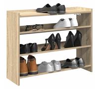 vidaXL Zapatero madera contrachapada roble sonoma 80x25x62 cm
