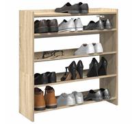 vidaXL Zapatero madera contrachapada roble sonoma 80x25x81 cm