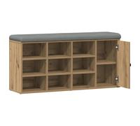 vidaXL Zapatero madera de ingeniería 102x32x50 cm Multicolor Roble Artesanal