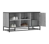 vidaXL Banco zapatero Madera de ingeniería Gris Sonoma 100x40x53,5 cm