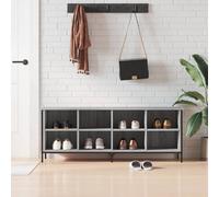 vidaXL Zapatero madera de ingeniería gris Sonoma 131x35x50 cm