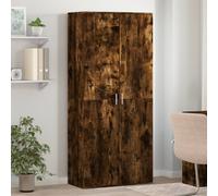 vidaXL Zapatero madera de ingeniería roble ahumado 80x39x178 cm