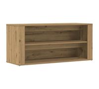 vidaXL Mueble Zapatero Madera de ingeniería Roble Artisan 100x35x45 cm, Banco de Pasillo