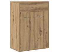 vidaXL Mueble zapatero Madera de ingeniería Roble Artisan 60x35x84 cm