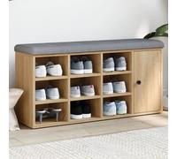 vidaXL Zapatero madera de ingeniería roble Sonoma 102x32x50 cm
