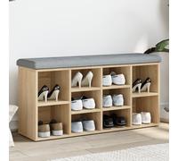vidaXL Zapatero madera de ingeniería roble Sonoma 102x32x50 cm
