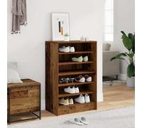 vidaXL Zapatero madera ingeniería madera envejecida 60x35x92 cm