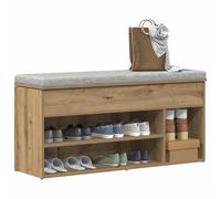 vidaXL Zapatero madera ingeniería roble artisan 102x30,5x45 cm