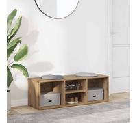 vidaXL Zapatero madera ingeniería roble artisan 102x35x35 cm
