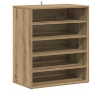 vidaXL Mueble zapatero Madera ingeniería 60x35x70 cm Roble Artisan diseño moderno