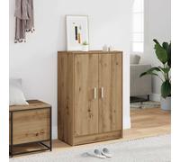 vidaXL Mueble zapatero Madera ingeniería Roble Artisan 60x35x92 cm