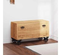 vidaXL Armario para zapatos, 86 x 35 x 55 cm, madera maciza de mango