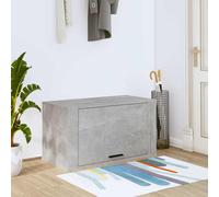 vidaXL Mueble Zapatero Pared Contrachapada Brillo Armario Estantería Color Blanco, Negro, Blanco brillante