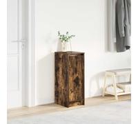 vidaXL Zapatero roble ahumado 29,5x34x76 cm Madera de ingeniería