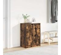 vidaXL Zapatero roble ahumado 57x34x76 cm Madera de ingeniería