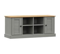 vidaXL Zapatero VIGO madera maciza de pino 106x35x45 cm Gris