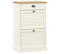 vidaXL Zapatero Vigo – Madera maciza de pino blanco 60×35×96 cm