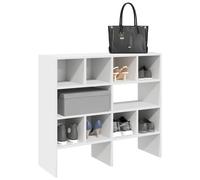 vidaXL Zapateros 2 uds apilables blanco 89,5x30x40 cm
