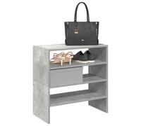 vidaXL Zapateros 2 uds apilables Gris hormigón 60x30x30,5 cm