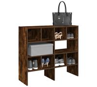 vidaXL Zapateros 2 uds apilables roble ahumado 89,5x30x40 cm