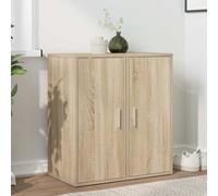 vidaXL Zapateros 2 uds contrachapado roble Sonoma 32x35x70 cm