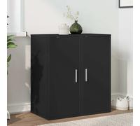 vidaXL Muebles zapateros 2 uds madera contrachapada 32x35x70 cm en color Negro/Blanco/Roble artisan y más | almacenamiento funcional diseño moderno para baño dormitorio sala
