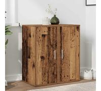 vidaXL Zapateros 2 uds madera ingeniería envejecida 32x35x70cm