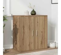 vidaXL Zapateros 2 uds madera roble artisan 32x35x70 cm